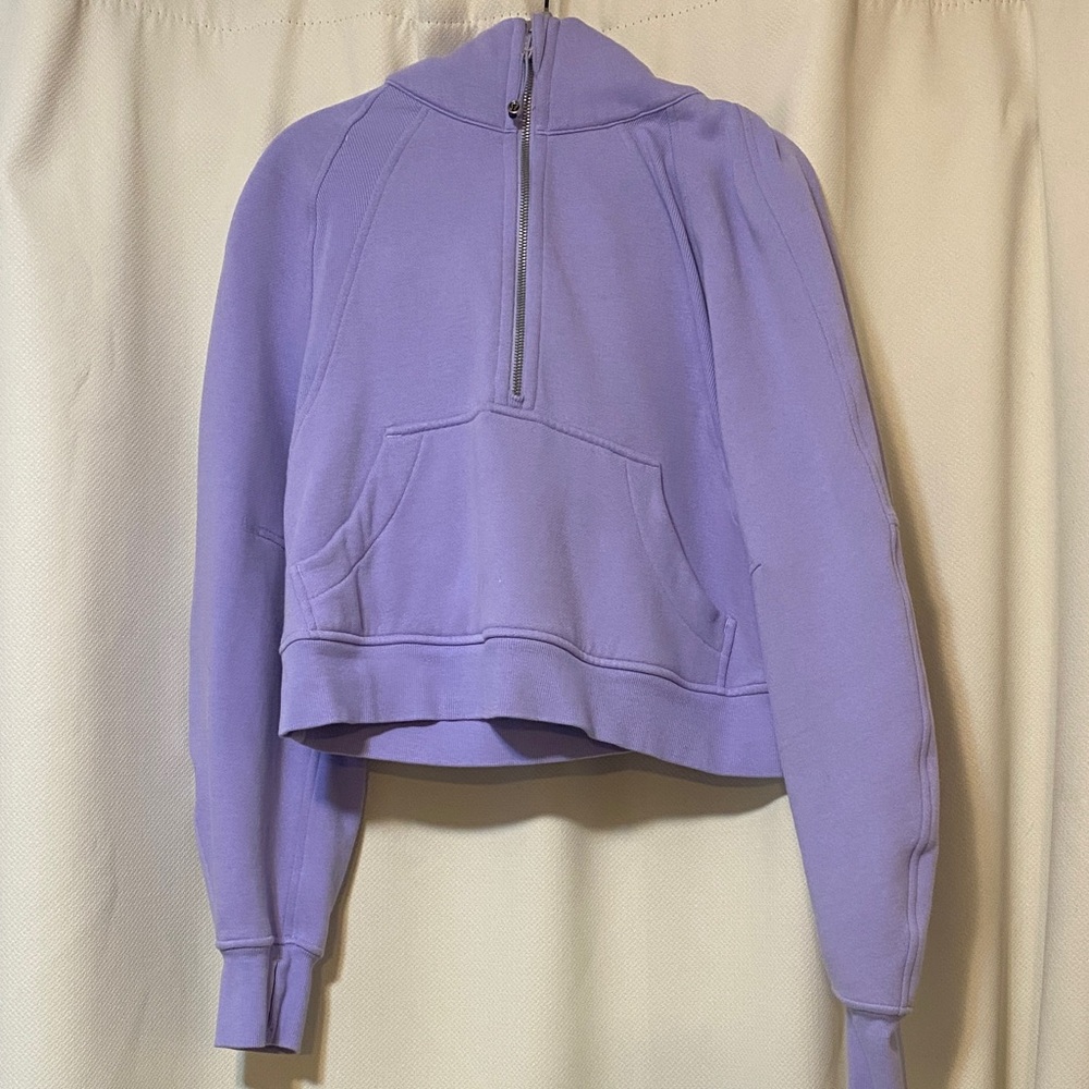 Lululemon Scuba Half-Zip Hoodie - Lavender